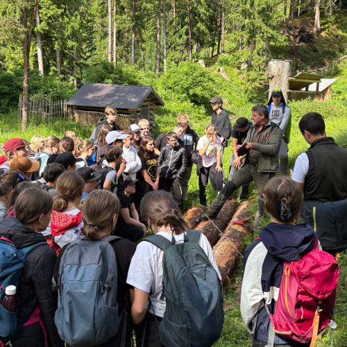 Im Rahmen des Biologieunterrichts durften die Schülerinnen und Schüler der 3. Klassen einen spannenden und lehrreichen Waldtag erleben. Begleitet wurde das Projekt von ihren Lehrerinnen Frau Baldauf, Frau Dilitz, Frau Juen und Frau Patsch. Organisiert wurde die Veranstaltung im Zuge des Projekts „KLAR! – Vorbereitet auf die Klimakrise“, das österreichweit zahlreiche Gemeinden bei der Anpassung an die Folgen des Klimawandels unterstützt. Denn schon heute sind viele Regionen Österreichs, so auch der Bezirk La