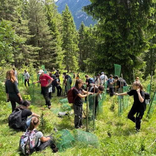 Im Rahmen des Biologieunterrichts durften die Schülerinnen und Schüler der 3. Klassen einen spannenden und lehrreichen Waldtag erleben. Begleitet wurde das Projekt von ihren Lehrerinnen Frau Baldauf, Frau Dilitz, Frau Juen und Frau Patsch. Organisiert wurde die Veranstaltung im Zuge des Projekts „KLAR! – Vorbereitet auf die Klimakrise“, das österreichweit zahlreiche Gemeinden bei der Anpassung an die Folgen des Klimawandels unterstützt. Denn schon heute sind viele Regionen Österreichs, so auch der Bezirk La