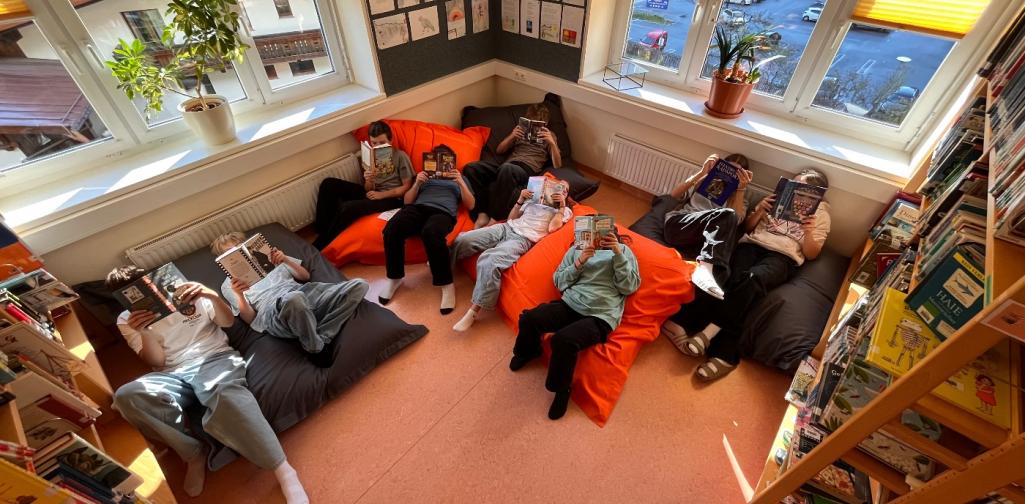 Sitzsäcke in der Bücherei